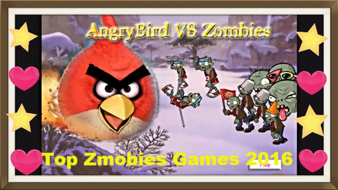 Top Game ☻☺ Angry Birds vs Zombies Game ☺☻ Zombies Game For Kids