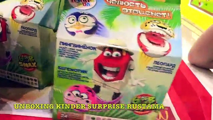 Киндер Сюрприз Тачки и Игрушки Хеппи Мил МакДональдс Kinder toys Unboxing Happy Meal McDonalds