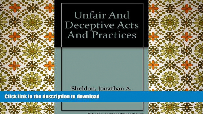 Hardcover Unfair And Deceptive Acts And Practices