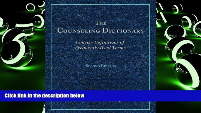 Best Price Counseling Dictionary, The (2nd Edition) Samuel T. Gladding On Audio