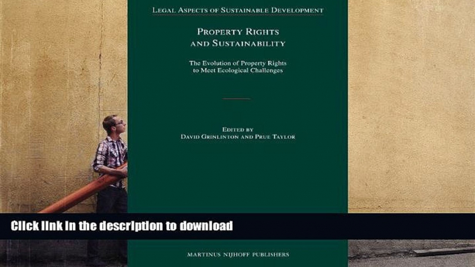 Pre Order Property Rights and Sustainability (Legal Aspects of Sustainable Development)