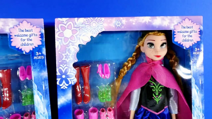 FROZEN Shoes Queen Elsa & Princess Anna Barbie Doll Accessories Disney Congelado Muñecas