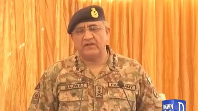 Raheel Shareef had APS Martyres Photos in Office, I also Look at the Photos to stay Strong - Army Chief Full Address at