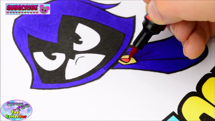 Teen Titans Go Coloring Book Robin Raven Episode Show Surprise Egg and Toy Collector SETC