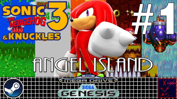 Sonic 3 & Knuckles - Mega Drive & Sega Genesis - #1 - Knuckles - Angel Island