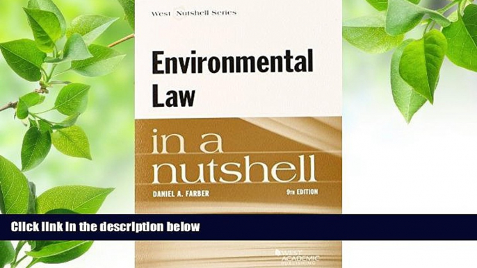 READ book Environmental Law in a Nutshell Daniel Farber For Ipad