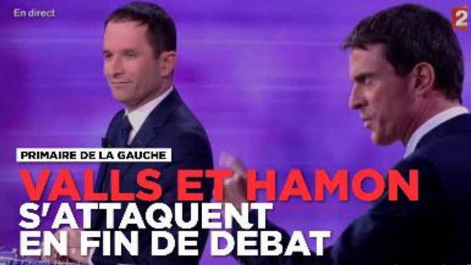 Valls et Hamon terminent le débat par des attaques