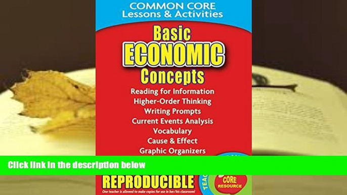 Free PDF Basic Economic Concepts: Common Core Lessons   Activities Books Online