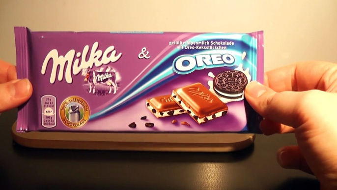 Milka Chocolate Oreo tasting, sweets, candy, chocolate