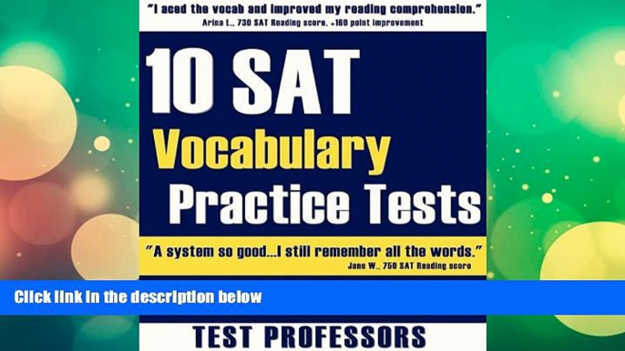 Best Price 10 SAT Vocabulary Practice Tests Paul G. IV Simpson On Audio