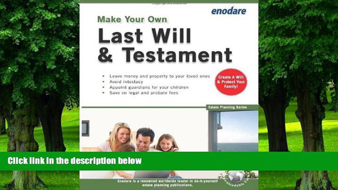 Buy NOW  Make Your Own Last Will and Testament (Estate Planning) enodare  Full Book