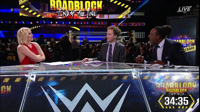 Renee Young, Sam Roberts and Booker T Segment