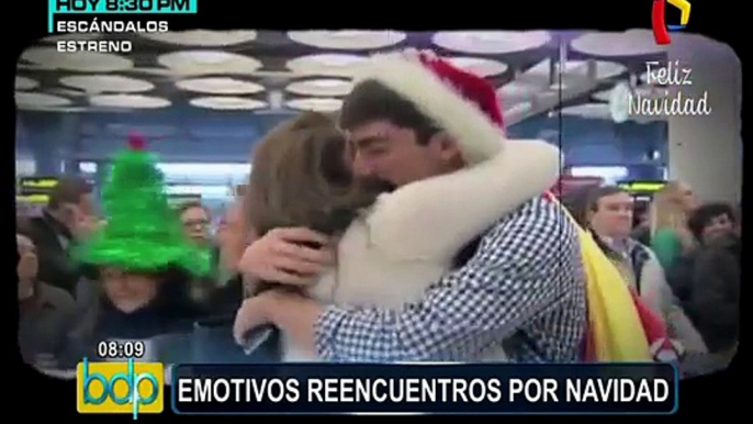 Emotivos reencuentros ocurridos por fiestas navideñas