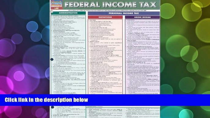 PDF Inc. BarCharts Federal Income Tax (Quick Study: Law) On Book