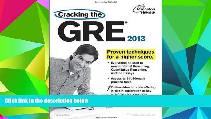 Price Cracking the GRE with DVD, 2013 Edition (Graduate School Test Preparation) Princeton Review