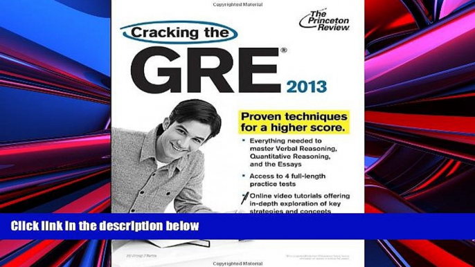 Price Cracking the GRE, 2013 Edition (Graduate School Test Preparation) Princeton Review For Kindle