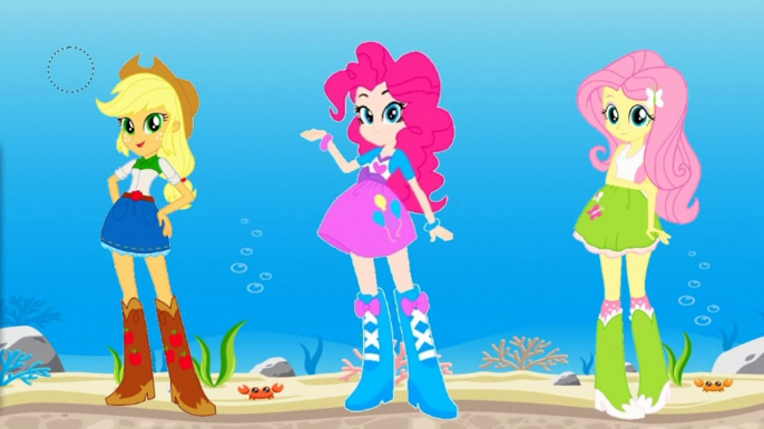 My Little Pony Equestria Girls Transforms Into Mermaids Rainbow Dash Rarity Fluttershy Compilation