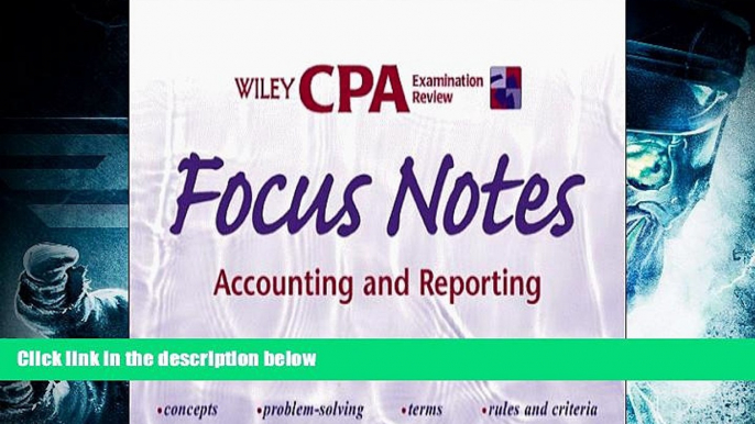 Price Wiley CPA Examination Review Focus Notes, Accounting and Reporting (CPA Examination Review