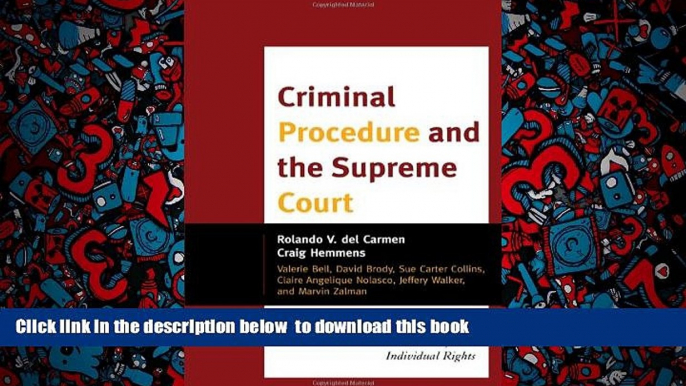 PDF [FREE] DOWNLOAD  Criminal Procedure and the Supreme Court: A Guide to the Major Decisions on