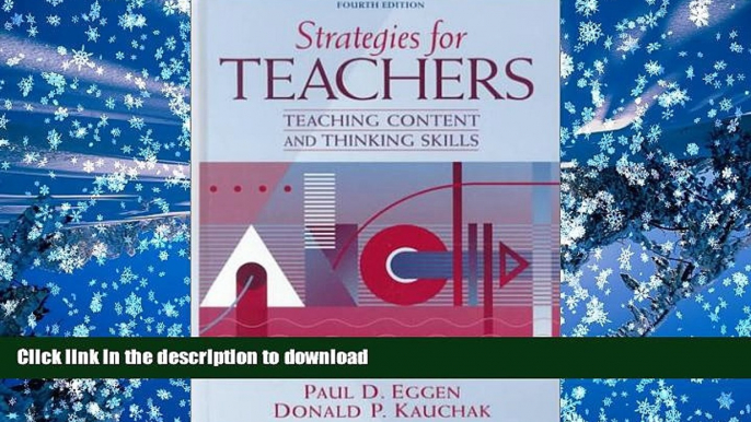 READ Strategies for Teachers: Teaching Content and Thinking Skills (4th Edition) On Book