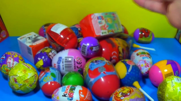 80 Surprise Eggs Kinder Surprise SpongeBob Toy Story Cars Spider man Hello Kitty MARVEL Heroes!