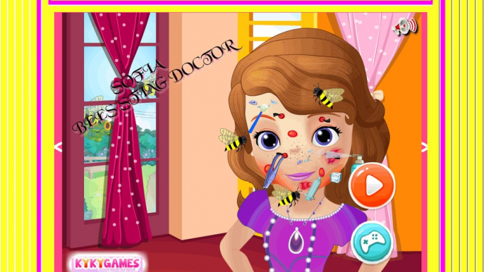 Princess-Sofia-Bees-Sting-Doctor ♥ Sofia The First Games For Girls and For Kids