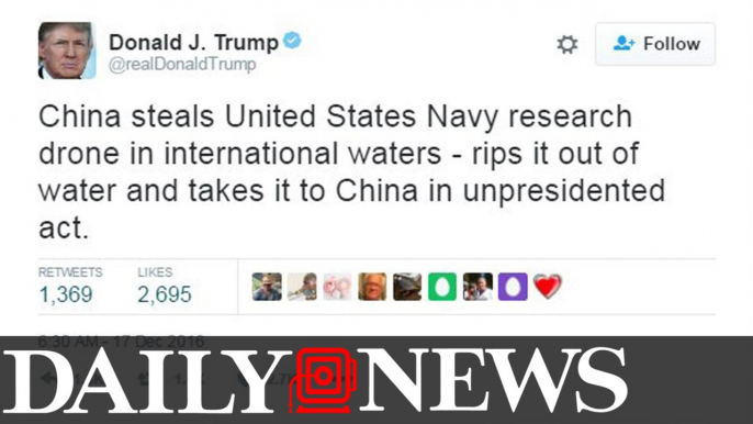 Spelling-Challenged Donald Trump Calls China’s Drone Seizure ‘Unpresidented’