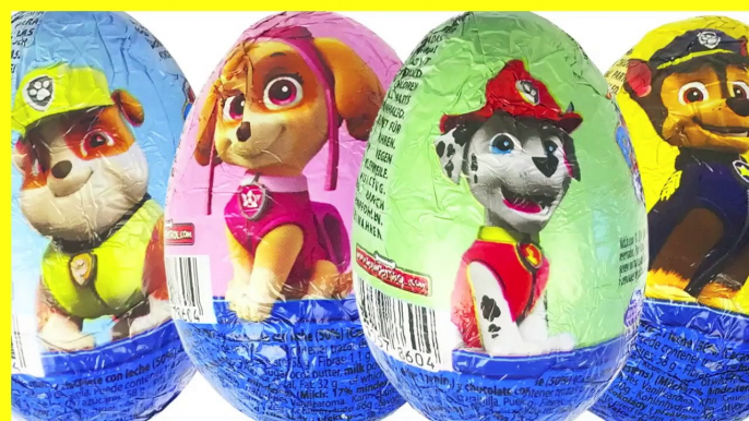 Paw Patrol Pups Surprise Eieren Rubble Chase Skye Marshall Kinder Verrassingen Surprise Eggs Filmpje