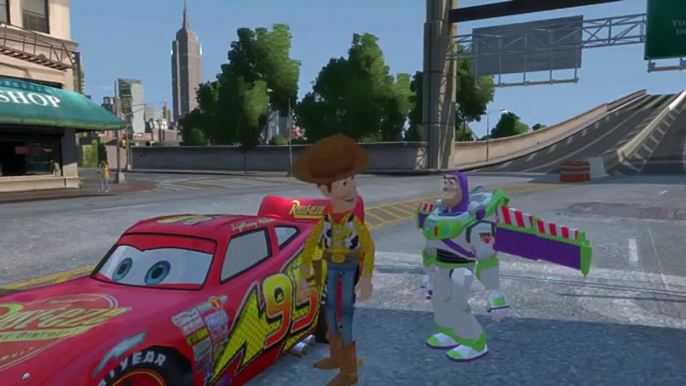 Woody & Buzz Lightyear Finger Family Nursery Rhymes With Woody & Buzz Lightyear Driving lightning m