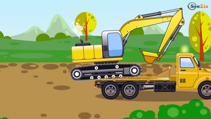 The Truck and The Excavator | Kids Cars Cartoons | Trucks for children | Construction Cartoon