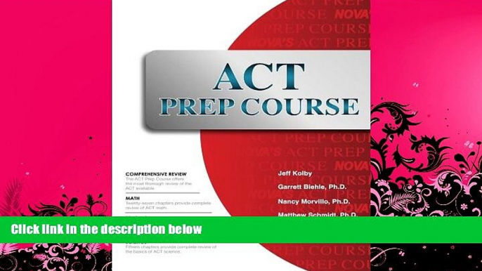 Pre Order ACT Prep Course: The Most Comprehensive ACT Book Available Jeff Kolby mp3