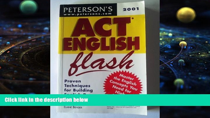 Price Peterson s Act English Flash 2001: Proven Techniques for Building English Power for the Act