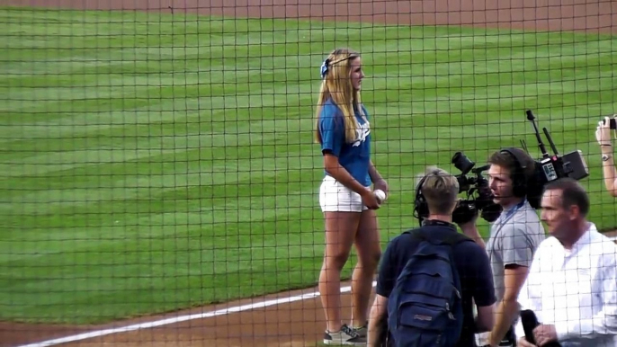 Girl Throws Best Dodger Stadium First Pitch of the Year