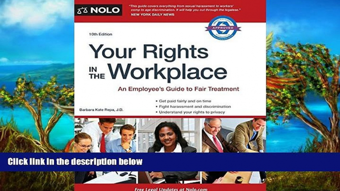 Read Online Barbara Kate Repa Your Rights in the Workplace Full Book Download