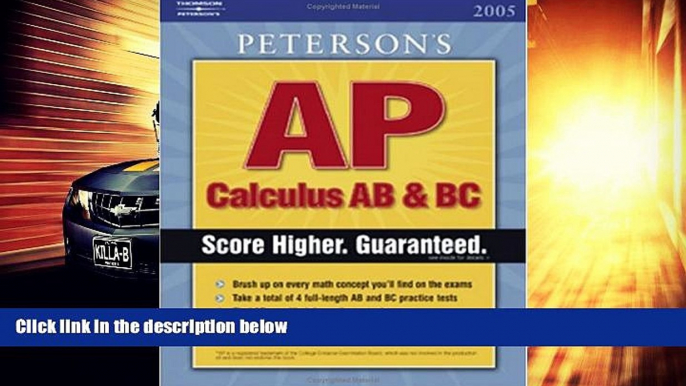 Buy Peterson s Master the AP Calculus AB   BC, 1st edition (Peterson s AP Calculus AB   BC)