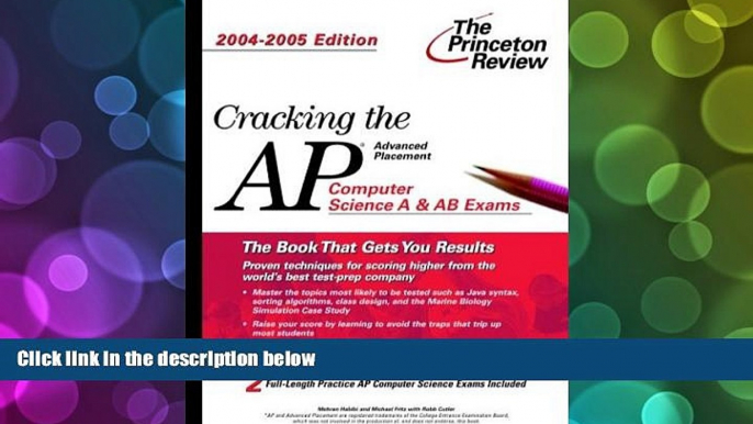 Price Cracking the AP Computer Science Exam, 2004-2005 Edition (College Test Prep) Princeton