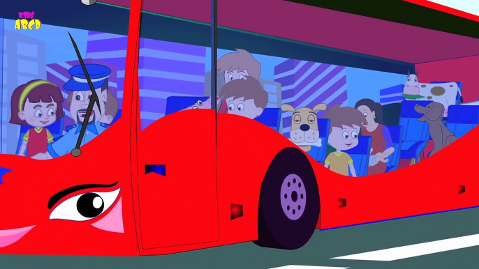 The Wheels On The Bus Go Round And Round | English Nursery Rhymes for Children | Kids and Babies