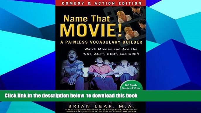 BEST PDF  Name That Movie! A Painless Vocabulary Builder Comedy   Action Edition: Watch Movies and