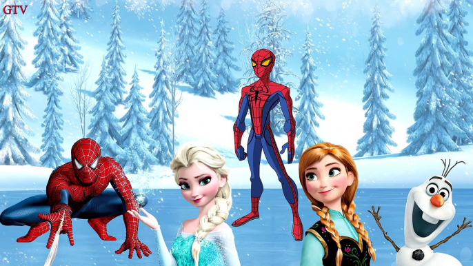 Spiderman Lollipop Finger Family Nursery Rhyme | SUPERHERO Frozen Elsa Lollipop Kids