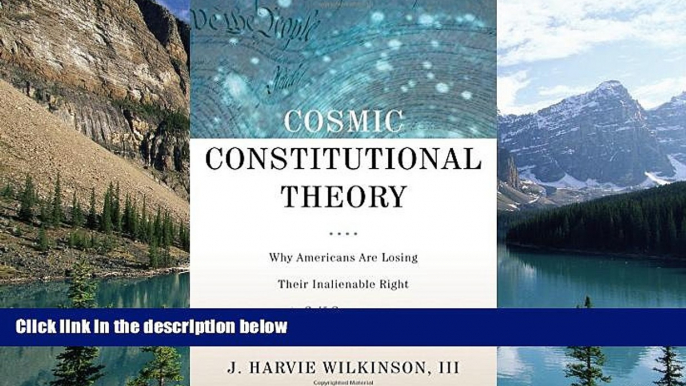 Buy J. Harvie Wilkinson Cosmic Constitutional Theory: Why Americans Are Losing Their Inalienable