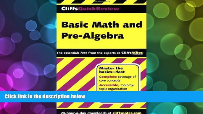 Online Jerry Bobrow Ph.D. CliffsQuickReview Basic Math and Pre-Algebra Audiobook Download