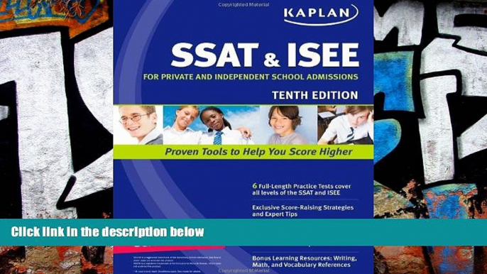 Pre Order Kaplan SSAT   ISEE: For Private and Independent School Admissions (Kaplan SSAT   ISEE