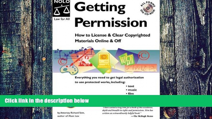 Buy NOW  Getting Permission: How to License and Clear Copyrighted Materials Online and Off Richard