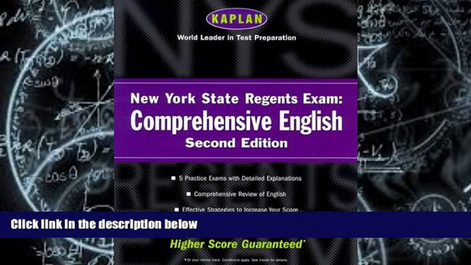 Pre Order Kaplan New York State Regents Exam: Comprehensive English, Second Edition Kaplan mp3