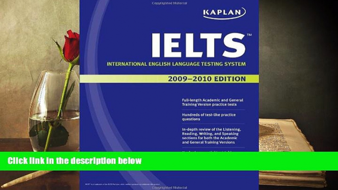 Read Online Kaplan IELTS 2009-2010 Edition Kaplan Full Book