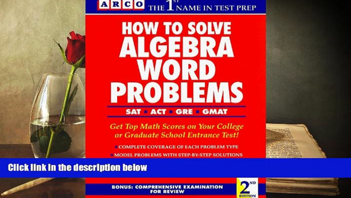 PDF  How to Solve Algebra Word Problems William A. Nardi Pre Order