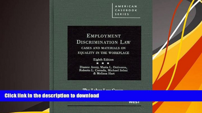 READ book  Employment Discrimination Law: Cases and Materials on Equality in the Workplace