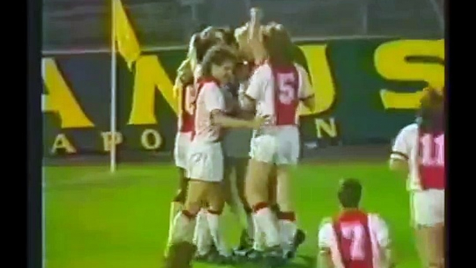 20.04.1988 - 1987-1988 UEFA Cup Winners' Cup Semi Final 2nd Leg AFC Ajax 1-2 Olympique Marsilya