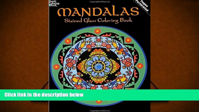 Buy Marty Noble Mandalas Stained Glass Coloring Book (Dover Design Stained Glass Coloring Book)