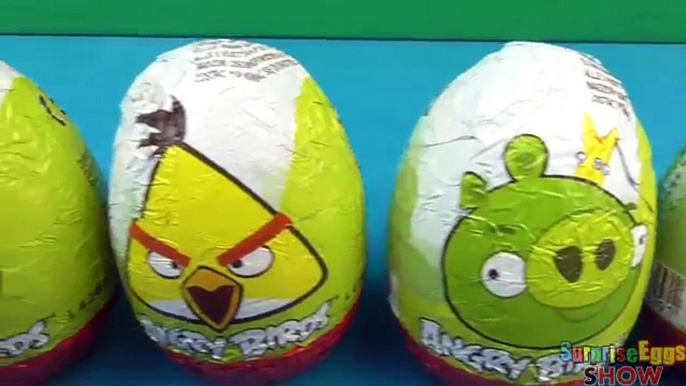 4 Jajko Niespodzianka ANGRY BIRDS eggs Kinder Niespodzianki Киндер Сюрприз Энгри Бёрдс яйца Jajka